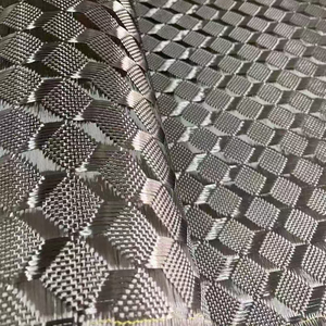 3K Wasp Honeycomb Hexagon Jacquard Rollo de tela de fibra de carbono Impermeable Accesorio para exteriores Bolsa Manta Equipaje con técnicas tejidas - Product Image 5