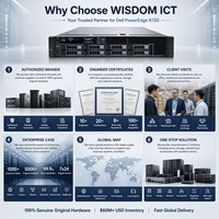 Serveur rackable Dell PowerEdge R720 double socket 2U, mémoire évolutrice, virtualisation, base de données ERP, informatique en nuage