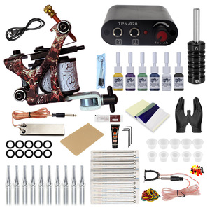 Kit de Máquina de Tatuar con Bobina de Cobre al por Mayor, Set Completo de Pistola de Tatuar para Arte Corporal, Suministros Profesionales para Artistas del Tatuaje Permanente - Product Image 6