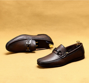 S0027X Explosion Doudou <span class=keywords><strong>scarpe</strong></span> <span class=keywords><strong>uomo</strong></span> in pelle di vacchetta con fondo morbido stile Binglun che calcia Lefu Xiu a piede libero - Product Image 3