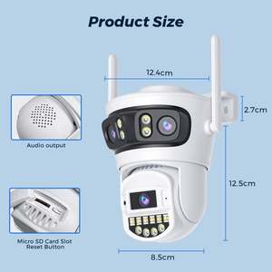 IP 비디오 카메라 보안 Izviz 스파이캠 탑캠 하이 12 Mp 카메라 5Mp Cv 8Mp 4K 유세 실내 저렴한 3 에서 1 Dawowa Lantun HD Pal - Product Image 6