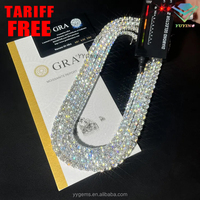 Prix le Plus Bas en Stock : Chaîne Tennis Femme/Homme en Argent 925 et Moissanite VVS Diamant de 2 mm à 6,5 mm, Collier/Bracelet