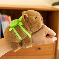 Bracelet slap en peluche Capybara mignon, multicolore, doux et moelleux, avec motif tortue et sac à dos de tennis, cadeau pour enfants