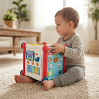 Juguete Musical de Actividades para Bebés con Música y Luces, Interactivo, Sensorial, Educativo, para el Aprendizaje Temprano, Regalo para Niños Pequeños