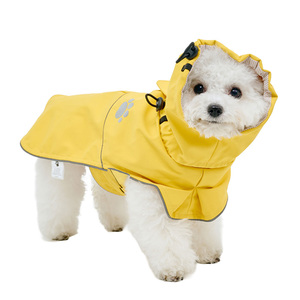 Impermeable para perros, impermeable, reflectante, con capucha, forro de algodón ajustable, para todas las estaciones, para perros, gatos, animales pequeños - Product Image 6