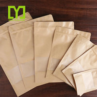 LIVRAISON GRATUITE 20x30CM en Papier Kraft Pochettes Sans Impression Avec Fermeture À Glissière
