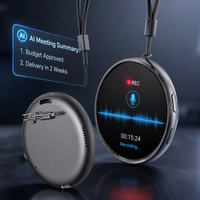 Badge électronique portable IA personnalisé avec écran tactile de 1,7 pouces, enregistrement vocal, API ouverte, programmable (matériel et micrologiciel)