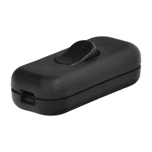 Interruttore in linea nero 2A. - Product Image 1