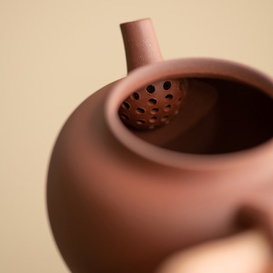 Tetera de arcilla púrpura Da'an Hall con tapa de loto envejecido y detalles en plata, juego de tetera individual para ceremonia del té, ideal para regalo. - Product Image 4