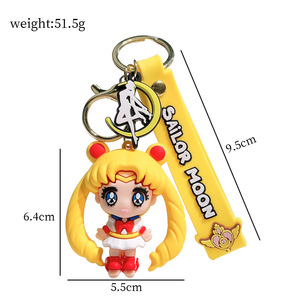 Porte-clés <span class=keywords><strong>Sailor</strong></span> <span class=keywords><strong>Moon</strong></span>, figurine d'anime, porte-clés de voiture, clip pour sac, cadeau - Product Image 5