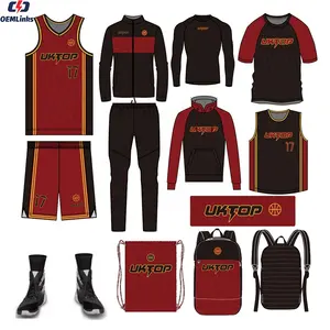 Custom Sublimatie Basketbal Jersey Low Moq Team Uniform Set Kind Pak Basketbal Kleding Shirts En Shorts Basketbal Uniformen