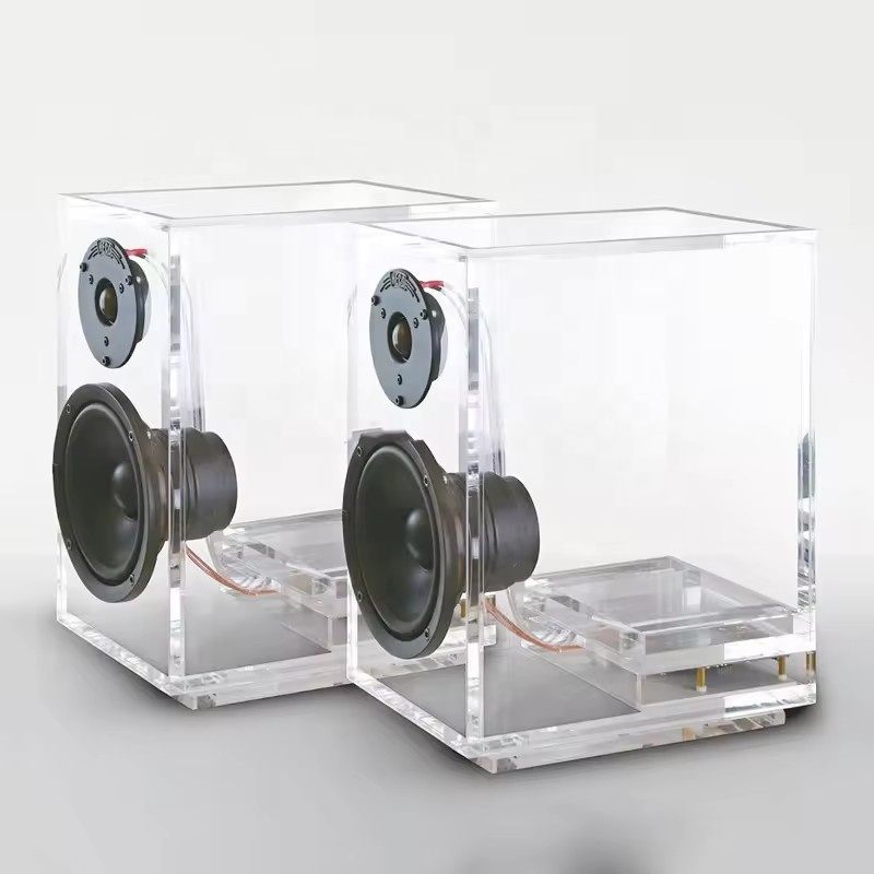 優れた透明アクリルスピーカーボックスソリューションで、オーディオ