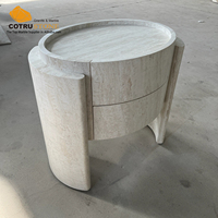 Table de chevet moderne en travertin petite table de rangement pour salon chambre meubles décor