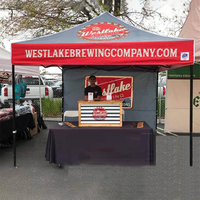 Stand d'exposition commercial extérieur pliable, tente personnalisée avec impression, chapiteau, auvent, gazebo à vendre