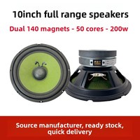 HDT&OEM Haut-parleur de milieu de gamme pleine fréquence 10 pouces avec boîtier de fixation pour KTV, idéal pour le chant et l'écoute, haute puissance