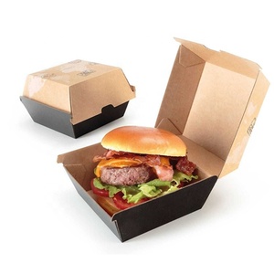 Cajas de papel personalizadas para hamburguesas, patatas fritas, pollo, hamburguesa, niños, aperitivos - Product Image 1