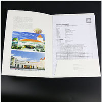 Dossier de remise de diplôme en carton imprimé cmjn avec logo personnalisé de la chine