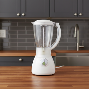 Blender portable JIZYA, capacité de 1,5 L, 4 lames, 3 vitesses, commande par bouton, 200 W, multifonctionnel, utilisation domestique, mixeur à fruits - Product Image 3