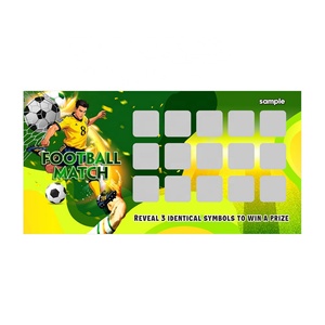Free Designs Scratch Tickets High Resolution Printing Flexography Sizes <b>Paper</b> Logo Custom Scratch Off Cards - Product Image 2