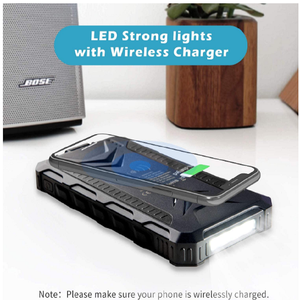 Banque d'alimentation solaire portable multifonctionnelle toute <span class=keywords><strong>neuve</strong></span> 10000Mah-30000Mah Chargeur de batterie étanche avec interface d'entrée Micro USB - Product Image 4