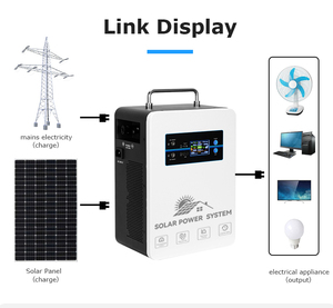 สถานีไฟฟ้า 1000W ผลิตจากแบตเตอรี่ LiFePO4 ความจุ 2000Wh แบบออลอินวัน พร้อมระบบชาร์จพลังงานแสงอาทิตย์ AC  จ่ายไฟแบบ Pure Sine Wave - Product Image 5