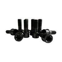 Boulons de moyeu de roue en titane M12 * 1.5*45 pour automobile