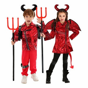 Disfraces infantiles para actuaciones, mono azul, camisa a rayas, disfraz de fiesta de Halloween, ropa para niños - Product Image 4