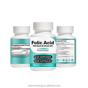 Integratore Alimentare Naturale in Capsule con Acido Folico, Biotina e Vitamina <span class=keywords><strong>B12</strong></span> per Donne e Adulti, Supporto per Capelli, Pelle, Unghie ed Energia - Product Image 5
