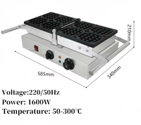 Machine à gaufres électrique antiadhésive 4 tranches pour la cuisine et le petit-déjeuner