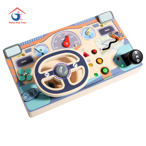 Nuevo Volante Inteligente Montessori para Niños 2026, Tablero de Actividades de Madera, Juego de Imitación para la Educación Temprana y el Aprendizaje de Conducción - Product Image 1