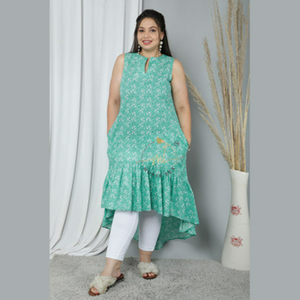 Vestido Maxi Casual para Mujer, Diseño con Corte en C, Sin Mangas, Cuello Mandarín, Cintura Baja, Tejido Transpirable y Ecológico - Product Image 5