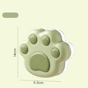 Nueva versión Cat Paw Ice Cube Box Suplemento de comida <span class=keywords><strong>para</strong></span> bebés Pastel al vapor Pudín de <span class=keywords><strong>arroz</strong></span> Molde de silicona - Product Image 3