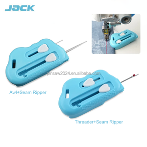 Accesorio Más Reciente para Máquina de Coser Industrial 3 en 1 JACK - Guía de Costura Magnética Multifuncional con Enhebrador, Descosedor y Punzón - Product Image 4