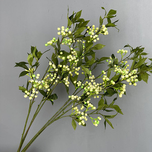 Branches artificielles réalistes de baies rouges H-1024 pour <span class=keywords><strong>le</strong></span> Nouvel An chinois, décoration de la maison, du hall d'hôtel, des mariages, vente en gros - Product Image 1