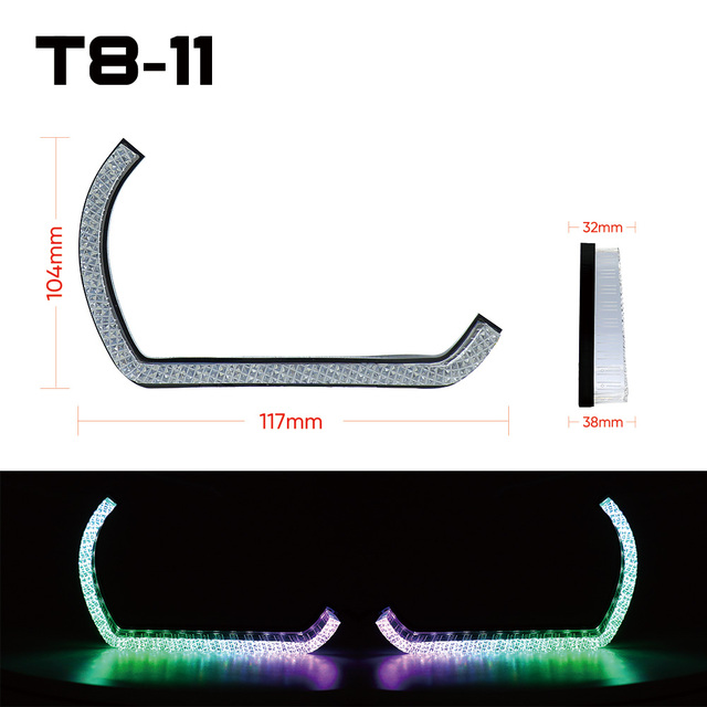 LED DRL for Series Car Headlights White/Yellow/WRGB Daytime Running Lights IP67 Waterproof CSP LED Chips Easy Installation