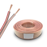 Câble d'enceintes 25mm, câble avec conducteur en cuivre rouge et noir, câble audio pour enceinte, haut-parleur haut de gamme