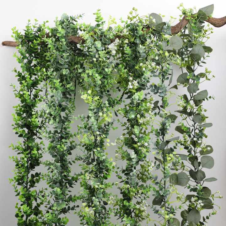 Y-0003 Künstliche Efeu-blätter Plastik Grüne Radieschenblätter Zur Dekoration Von Haus Und Decke