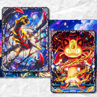 Ms Wholesale Premium Rare Pokemoned A6 Art Board Cartoon Kyogre Eevee Set Protective Collection Card Blind Box Gift Box