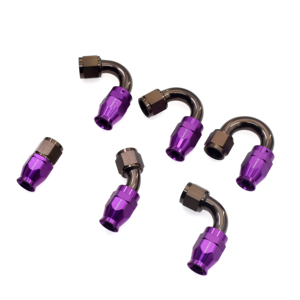 PTFE Hose End dầu Ống giao diện an8 thẳng 0 °/45 °/90 °/120 °/150 °/180 độ PTFE nhiên liệu dòng Hose End <span class=keywords><strong>Fitting</strong></span> Adapter - Product Image 1