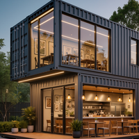 Bar en conteneur, café en conteneur préfabriqué en plein air, cuisine mobile en conteneur, restaurant en conteneur préfabriqué