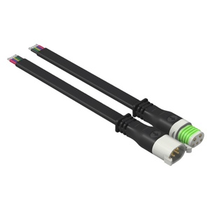 Cable de Cobre Recto Macho-Hembra de 2 y 3 Polos con Clasificación IP67 a Prueba de Agua, Carcasa de PVC, Alimentación para Equipos Eléctricos LED, <span class=keywords><strong>Omei</strong></span> 230V 5A/3A - Product Image 1