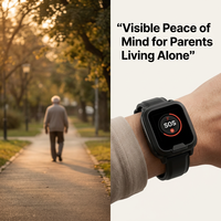Montre d'urgence 4G EV06 SOS pour personnes âgées avec détection de chute, appels bidirectionnels, surveillance de la fréquence cardiaque et de l'oxygène sanguin