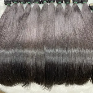 Raw Unprocessed Straight Human Hair Bundle Supplier Wholesale Price 15A Cuticle Aligned Human Hair Extension Ready To Shi