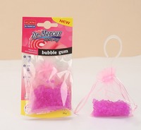 Pendentif désodorisant pour voiture en plastique écologique, sachet coloré de perles parfumées, pochette anti-odeur sans poudre