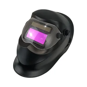Hot full face proteção solar powered novo design Auto Escurecimento soldagem capacete