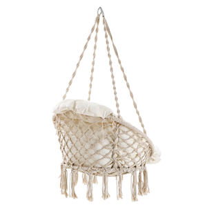SONGMICS Garden Hanging <strong>Hammock</strong> Handmade Swing Outdoor&amp; Indoor Hanging <strong>Hammock</strong> Swing Chair - Product Image 1