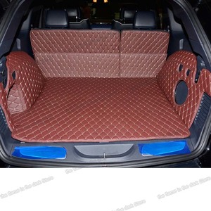 Tappetino in Pelle per Bagagliaio Auto per <span class=keywords><strong>Jeep</strong></span> Grand Cherokee Wk2 2011-2019, Kit Tappetini Posteriori - Product Image 4