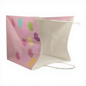 Sacs cadeaux en papier avec logo personnalisé, sacs à emporter en kraft, sacs de courses en gros - Product Image 2