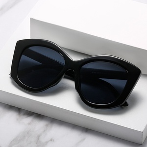 2021 Women's Street Shooting Fashion Cat's Eye Ink Sunglasses <b>Large</b> <b>Frame</b> All- Match Glasses Tac European American Internet - Product Image 3
