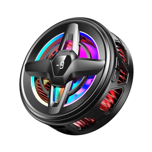 New Magnetic Cooling Pad Six Light Effects Four-Level Adjustment Live Streaming Compatible for Mobile Phones Game Accessories